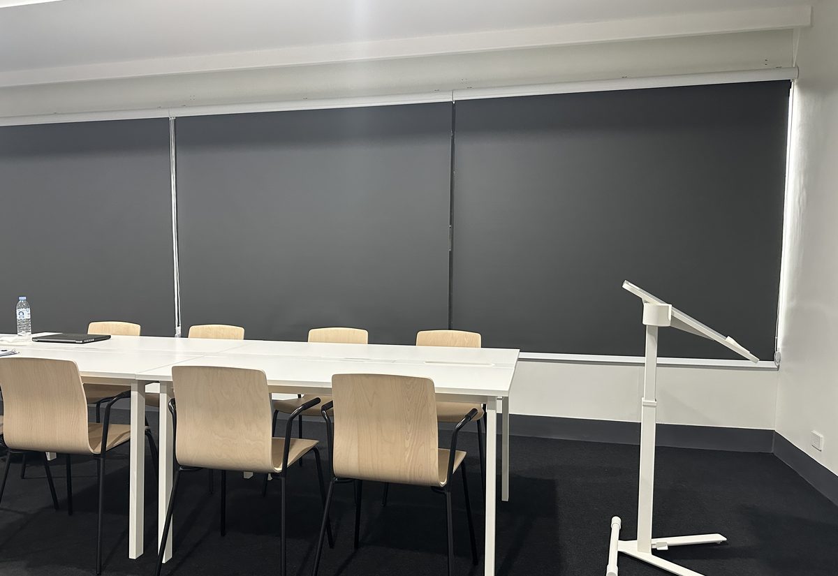 A Poseidon training room set up for a course.