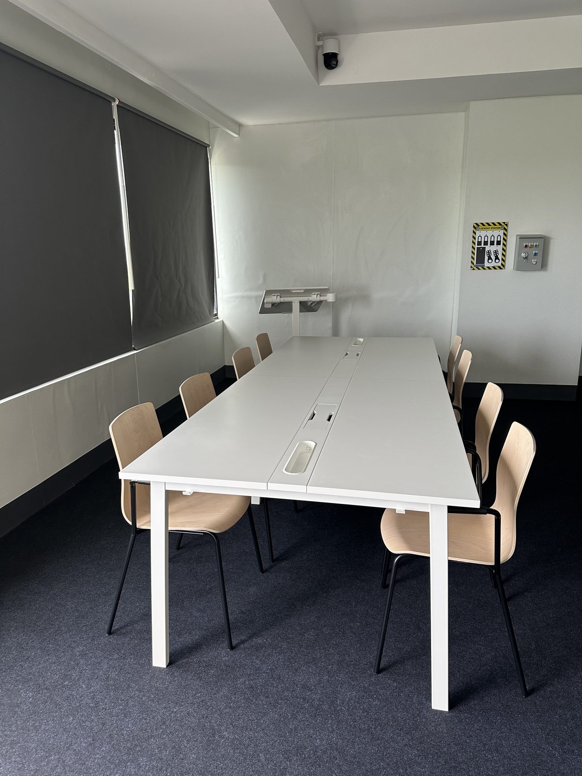 A Poseidon training room with delegate seating.