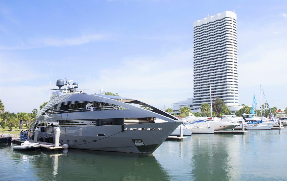 Berths at Ocean Marina.